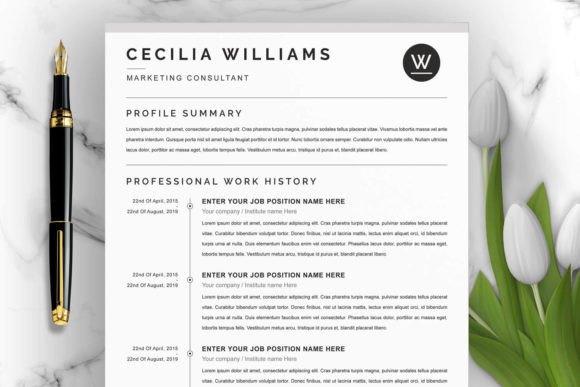 Download A4 Curriculum Vitae + Cover Letter - Premium Resources