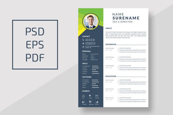 Download Polygon Curriculum Vitae Design - Premium Bundle
